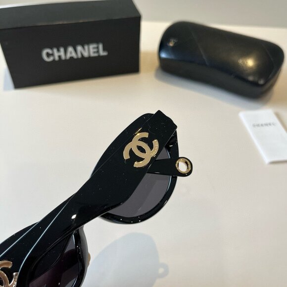 Chanel Eye Protection Black Frames - Picture 5 of 6